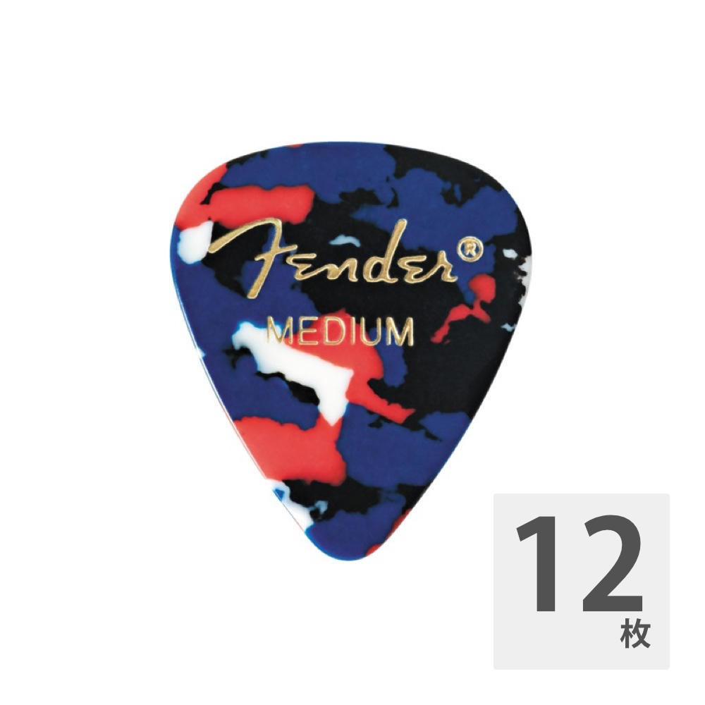 Fender 351 Shape Classic Picks Confetti Medium ギターピック×12枚