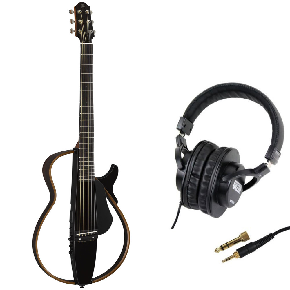 YAMAHA SLG200S TBL サイレントギター SDG-H5000 モニターヘッドホン付きセット
