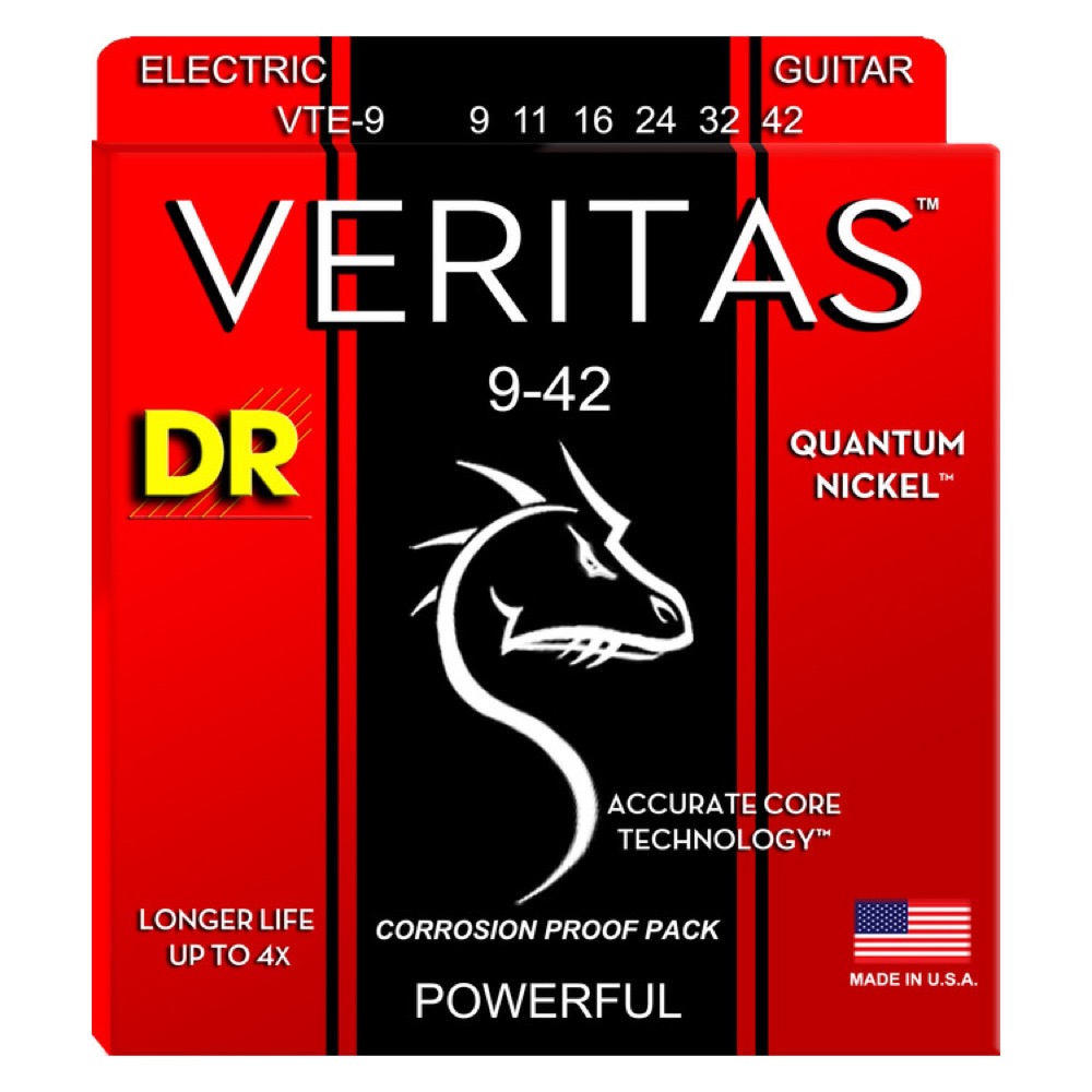 DR VTE-9 VERITAS エレキギター弦×12セット