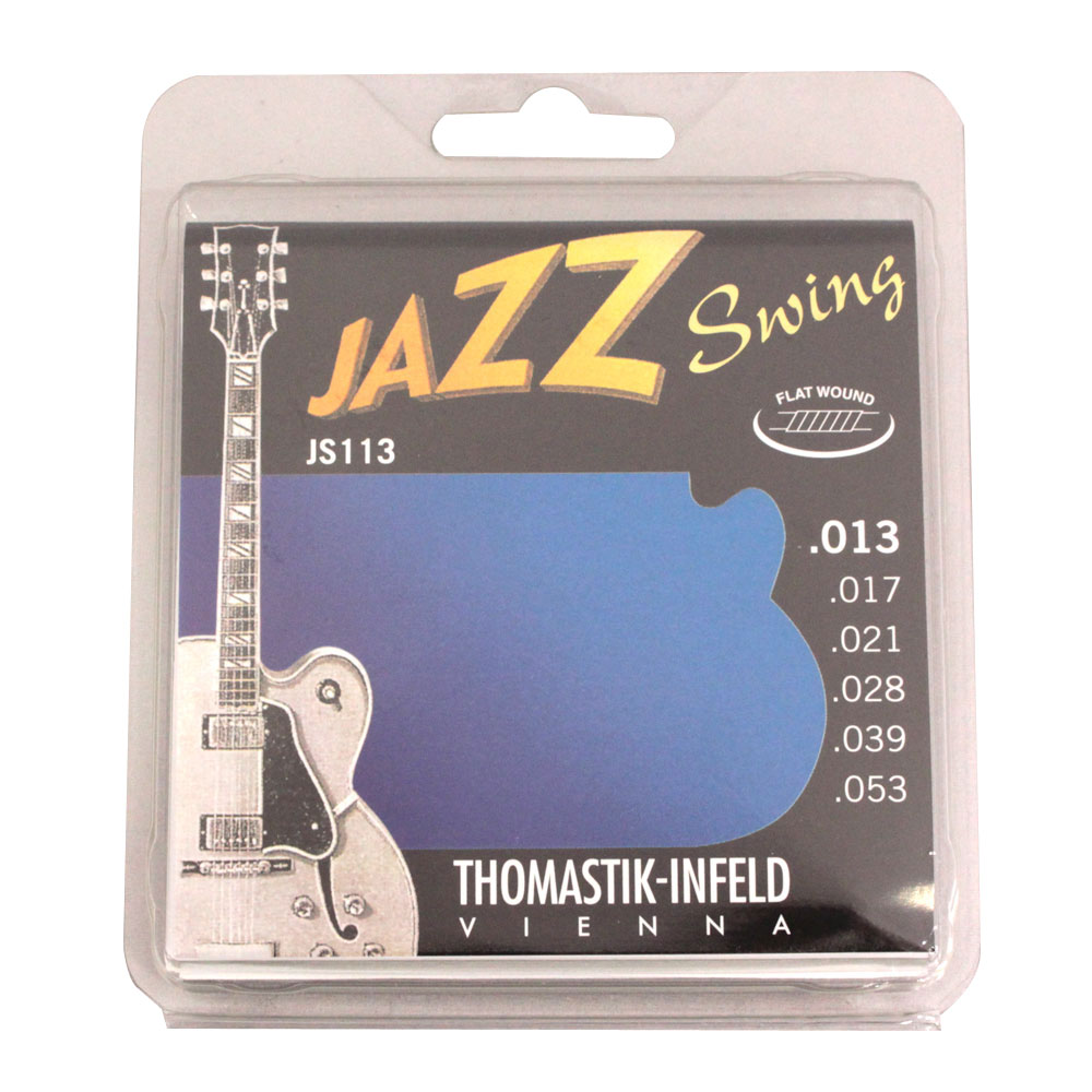 Thomastik-Infeld JS113 JAZZ SWING Flat Wound フラットワウンドギター弦×3セット