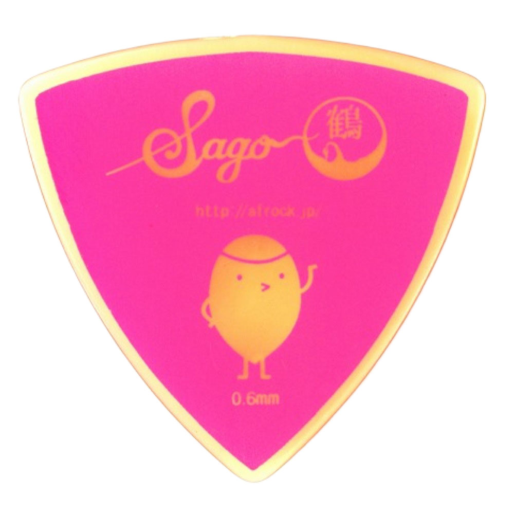 Sago 鶴 神田雄一朗モデル 0.6mm Pink Ultem ピック×10枚