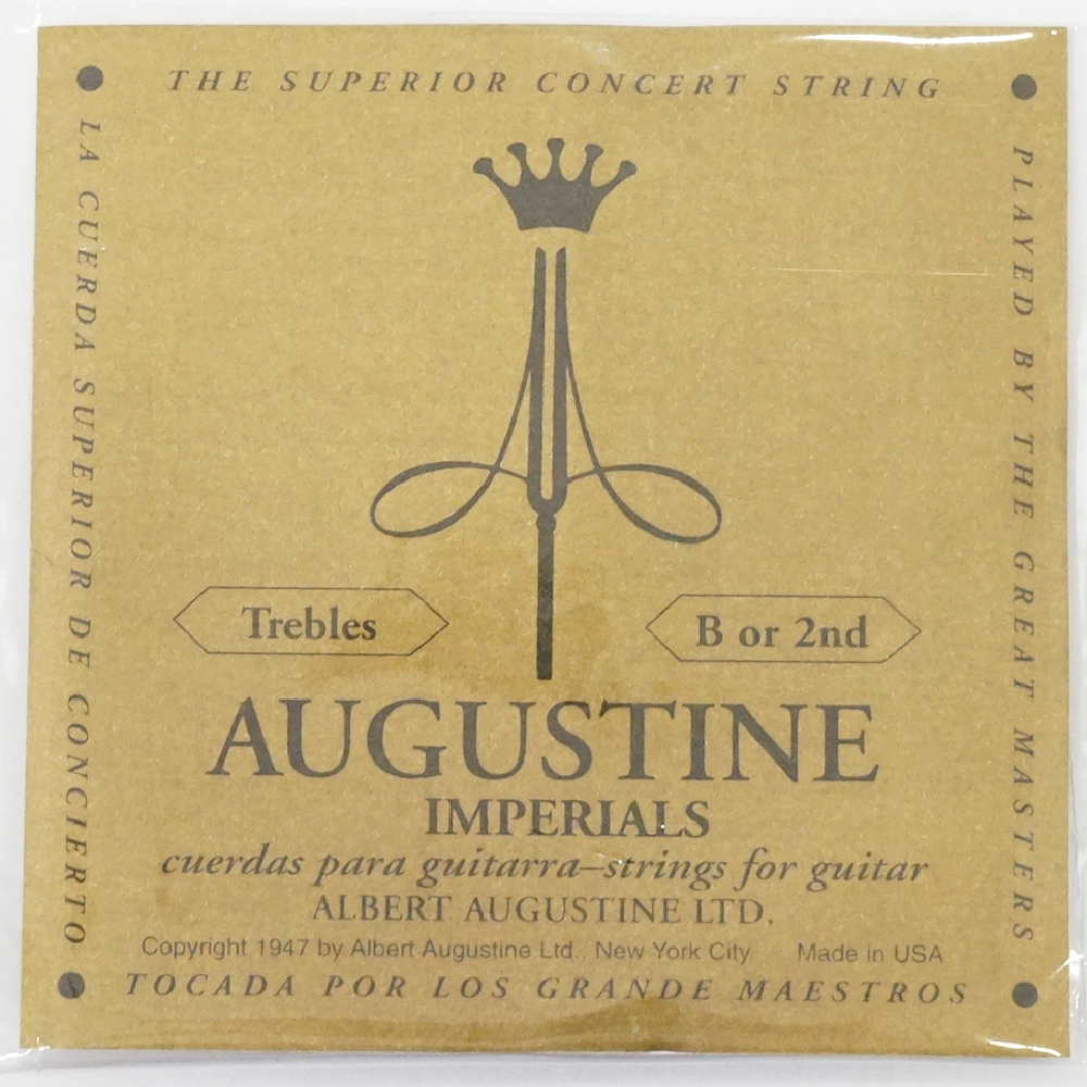 AUGUSTINE IMPERIAL 2nd 2弦 クラシックギター弦 バラ弦×6セット