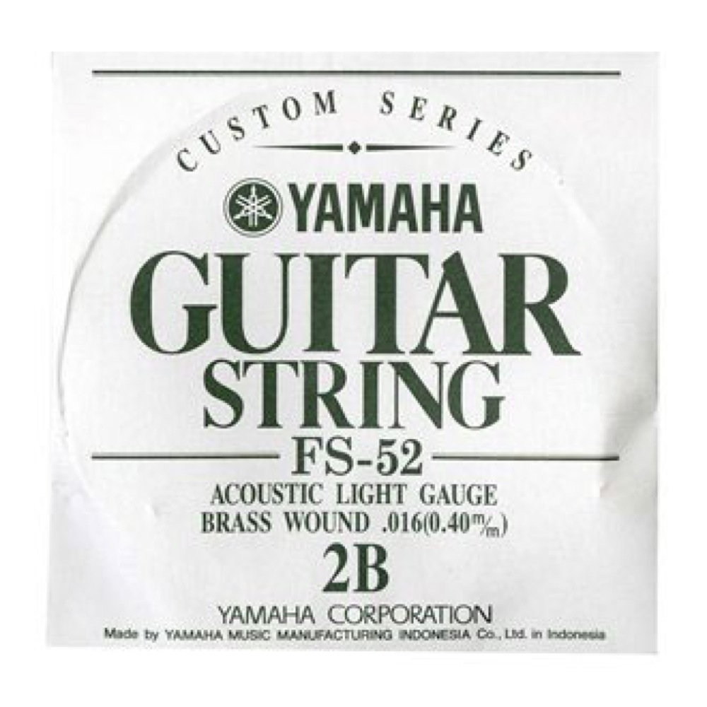 YAMAHA FS52 アコースティックギター用 バラ弦 2弦×6本