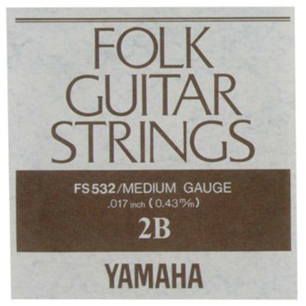 YAMAHA FS532 アコースティックギター用 バラ弦 2弦×2本