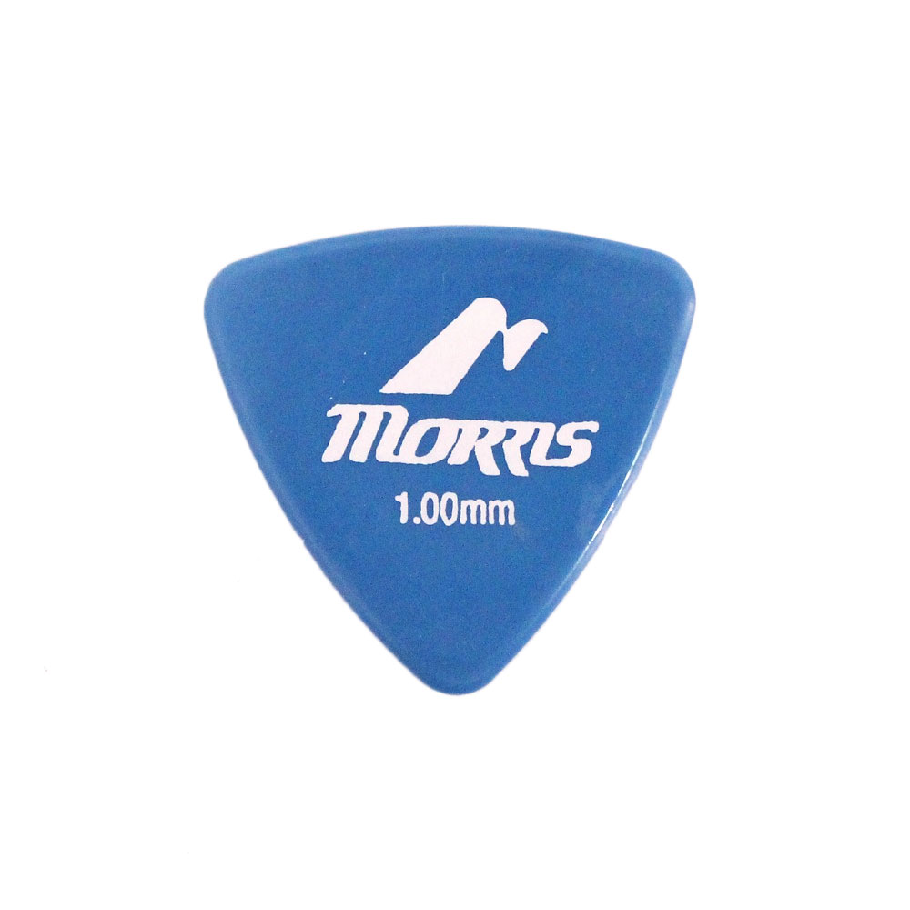 MORRIS DELRIN Blue 1.0mm Triangle ギターピック×12枚