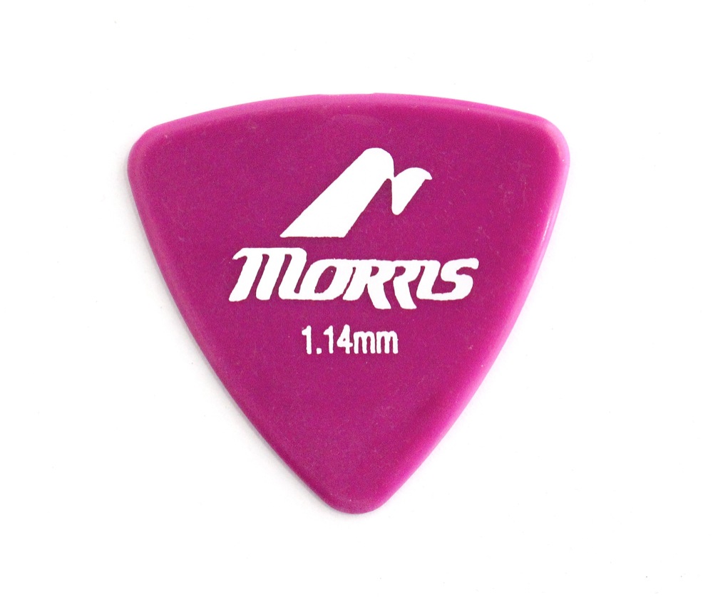 MORRIS DELRIN Purple 1.14mm Triangle ギターピック×36枚