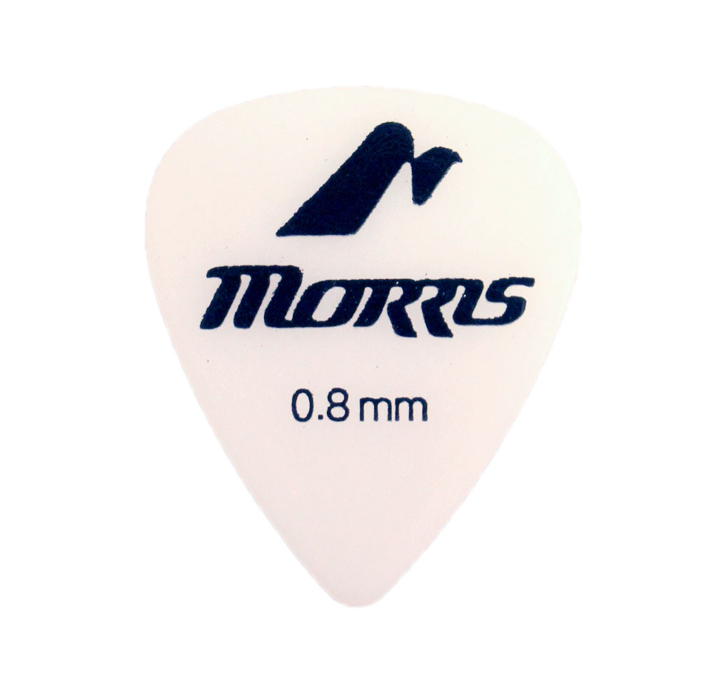 MORRIS STANDARD White 0.8mm ギターピック×12枚