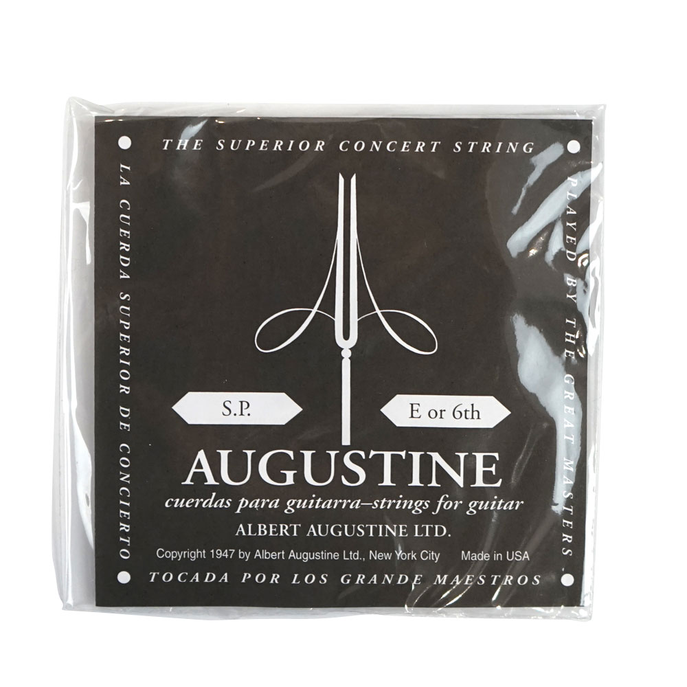 AUGUSTINE BLACK 6st クラシックギター弦 バラ弦×6本