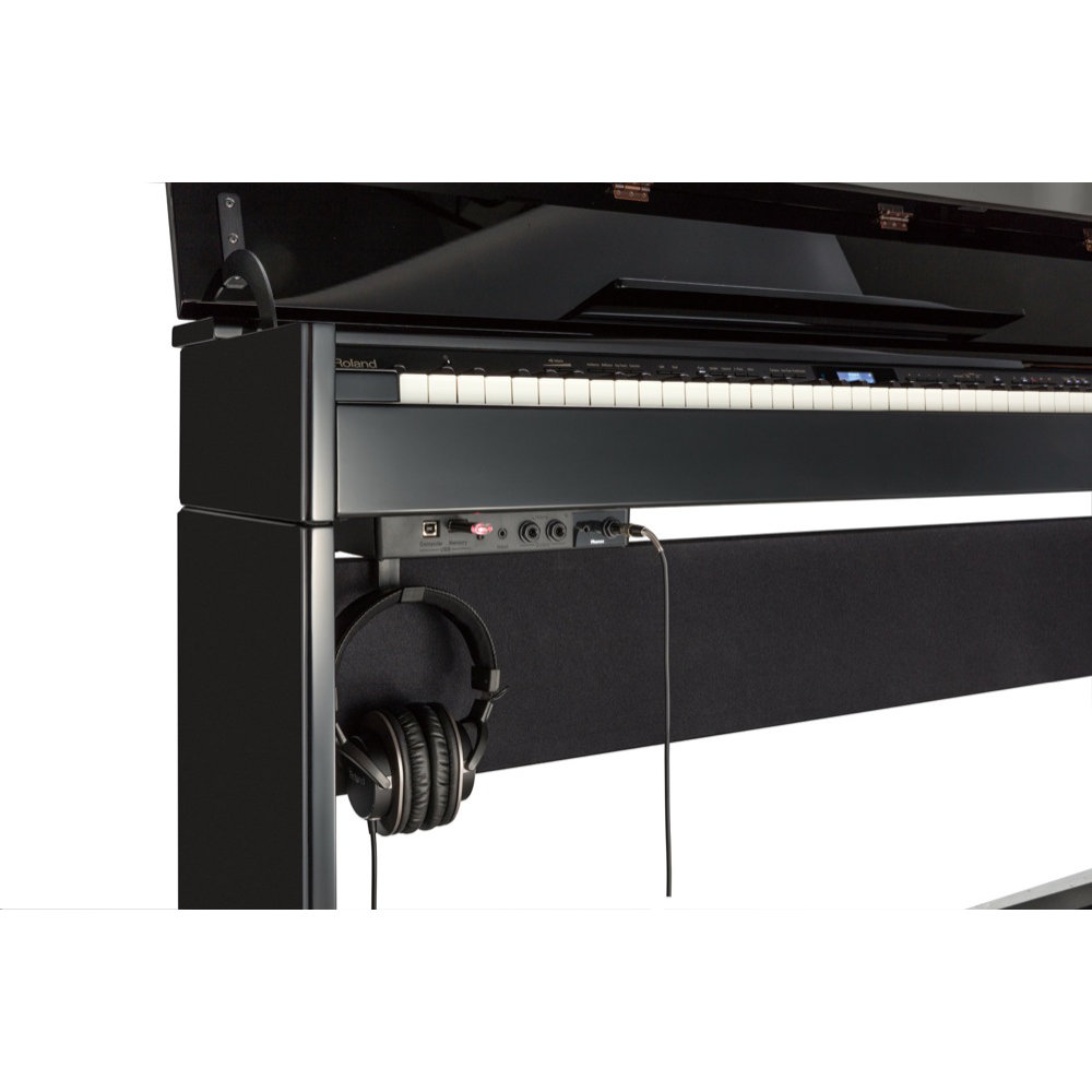 【組立設置無料サービス中】 ROLAND DP603-PWS 電子ピアノ 高低自在イス＆ピアノセッティングマット付き 白塗鏡面艶出し塗装仕上げ ヘッドホンハンガー