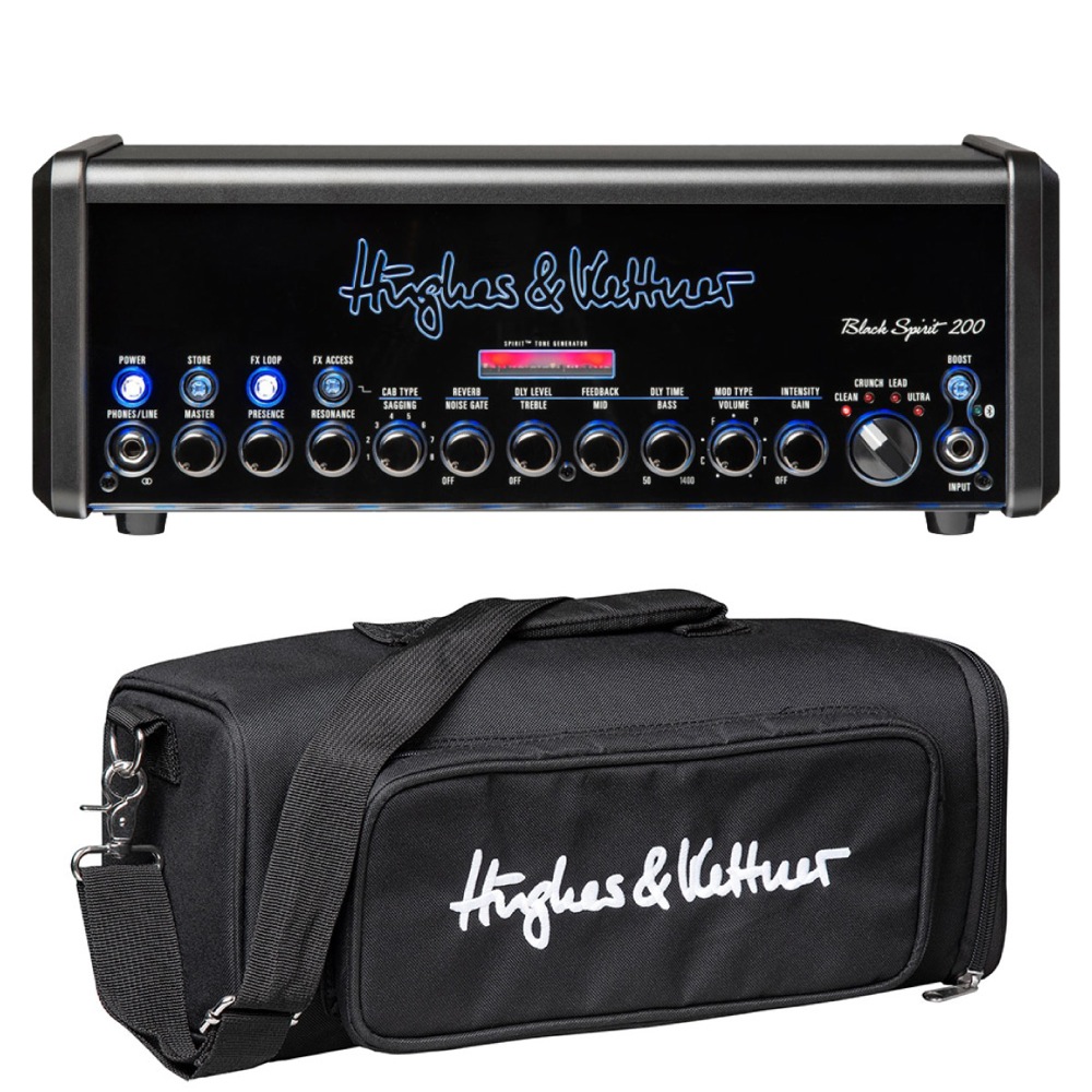 Hughes＆Kettner HUK-BS200/H Black Spirit 200 ギターアンプヘッド 専用キャリーバッグセット