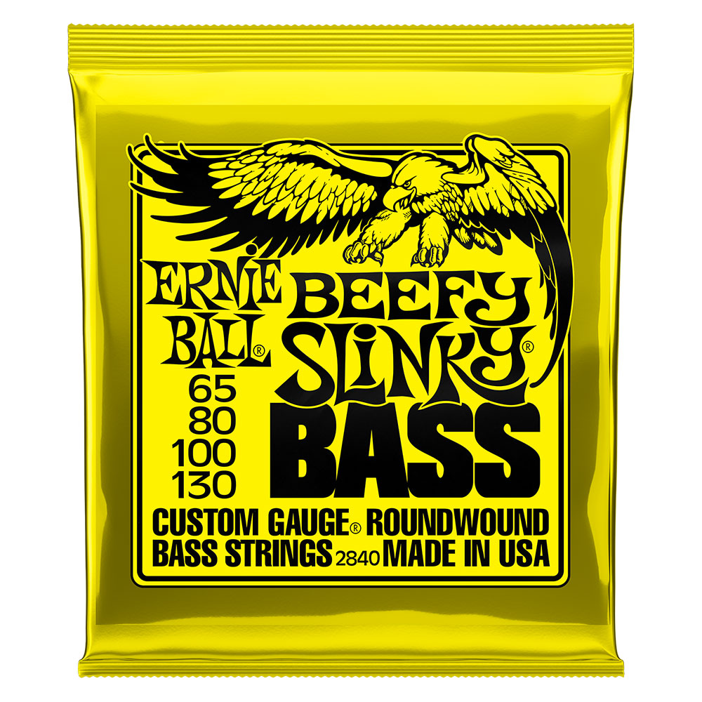ERNIE BALL 2840 Beefy Slinky Bass 65-130 エレキベース用弦×2セット
