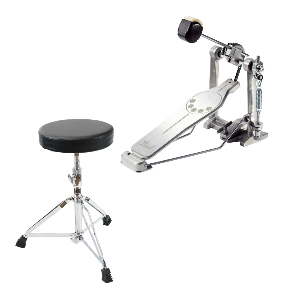 Pearl P-830 ドラムペダル Dicon Audio SB-009 ドラムスローン付きセット