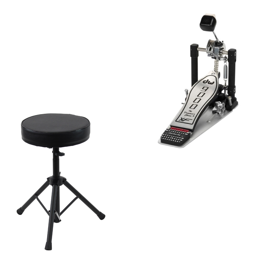 DW DW-9000XF ドラムペダル Dicon Audio SB-005 ドラムスローン付き  