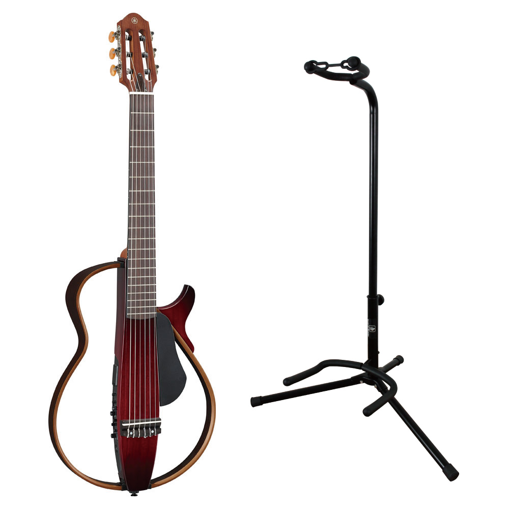 YAMAHA SLG200N CRB サイレントギター ナイロン弦モデル ギタースタンド付きセット