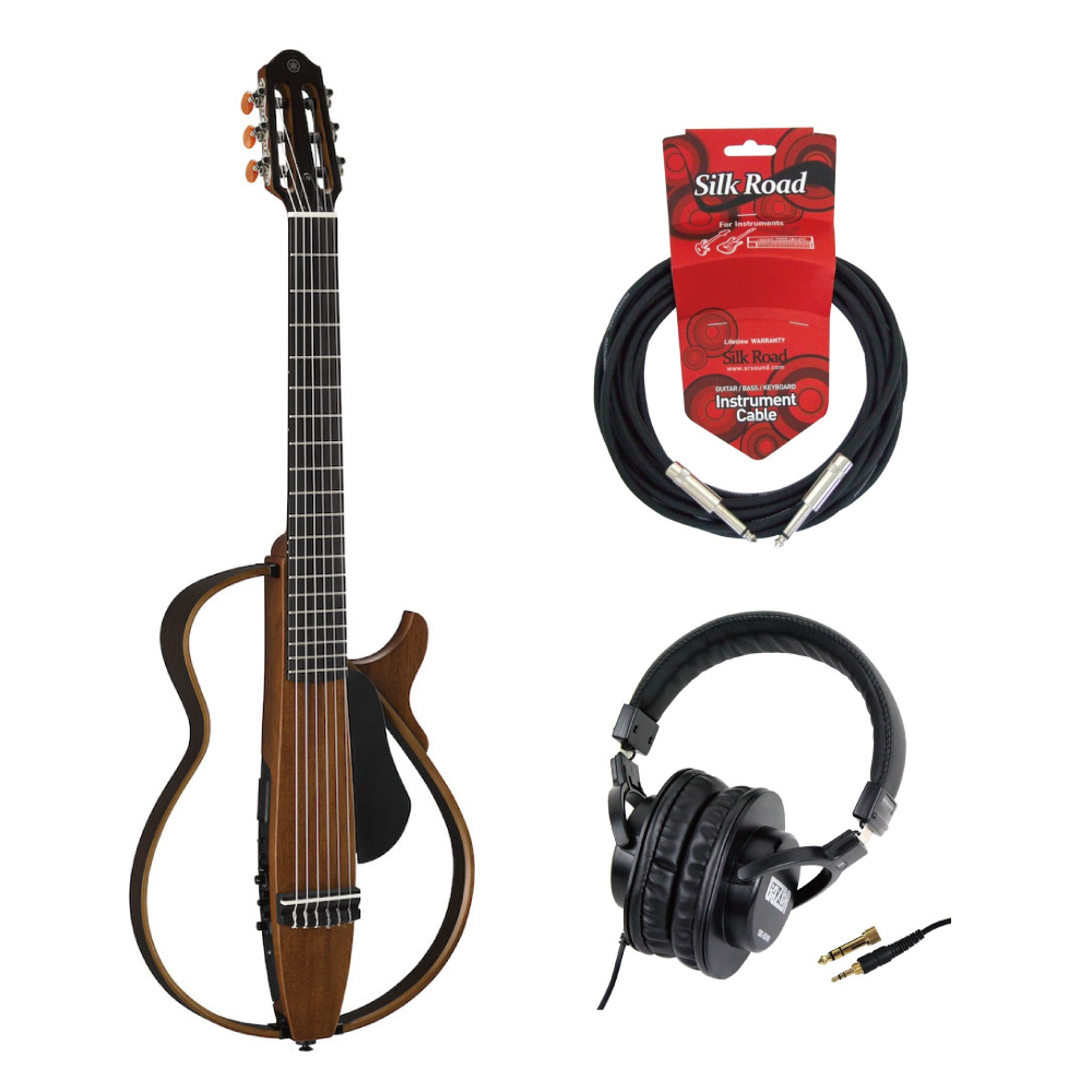 YAMAHA SLG200N NT サイレントギター モニターヘッドホン ギターケーブル付きセット