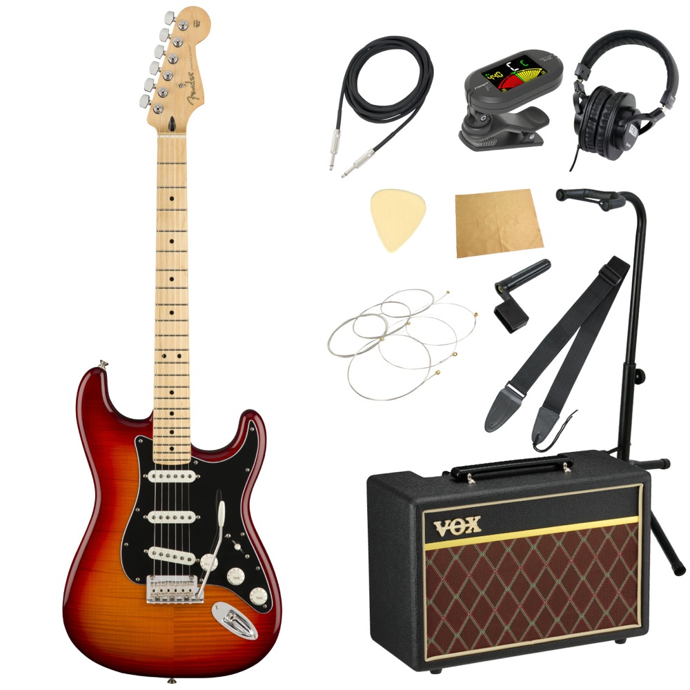 Fender Player Stratocaster Plus Top MN Aged Cherry Burst エレキギター VOXアンプ付き 入門11点セット
