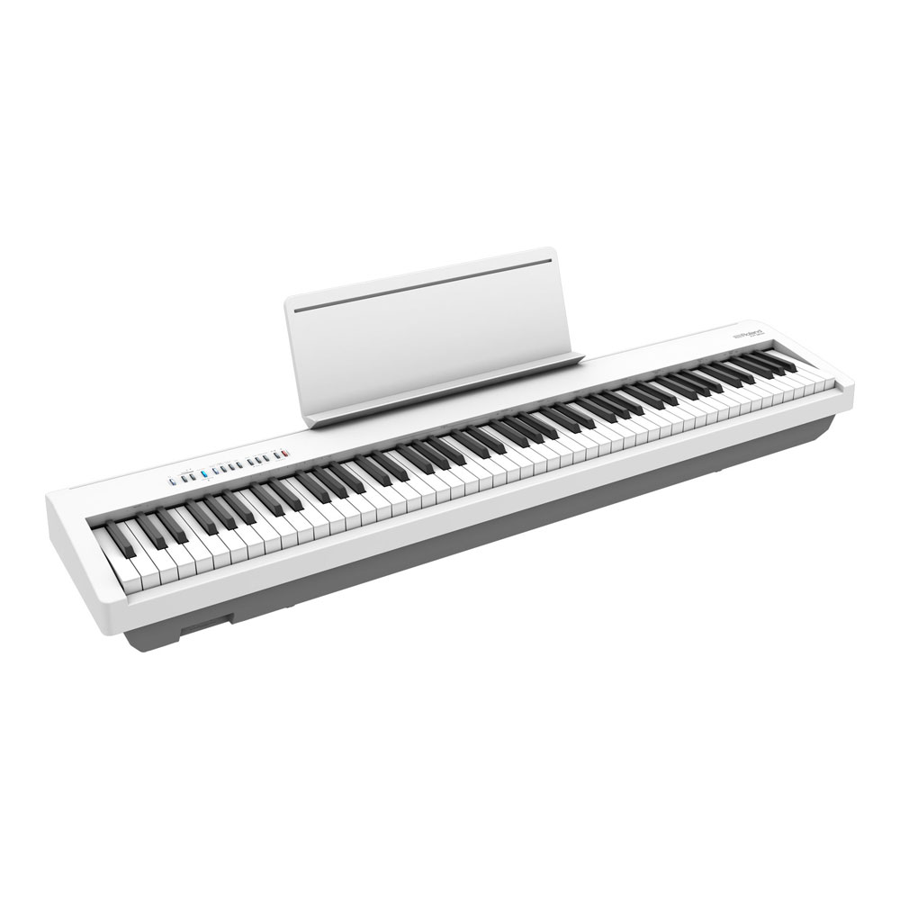 ROLAND FP-30X-WH Digital Piano ホワイト 電子ピアノ キーボードスタンド 2点セット [鍵盤 Aset] ローランド 譜面台設置画像