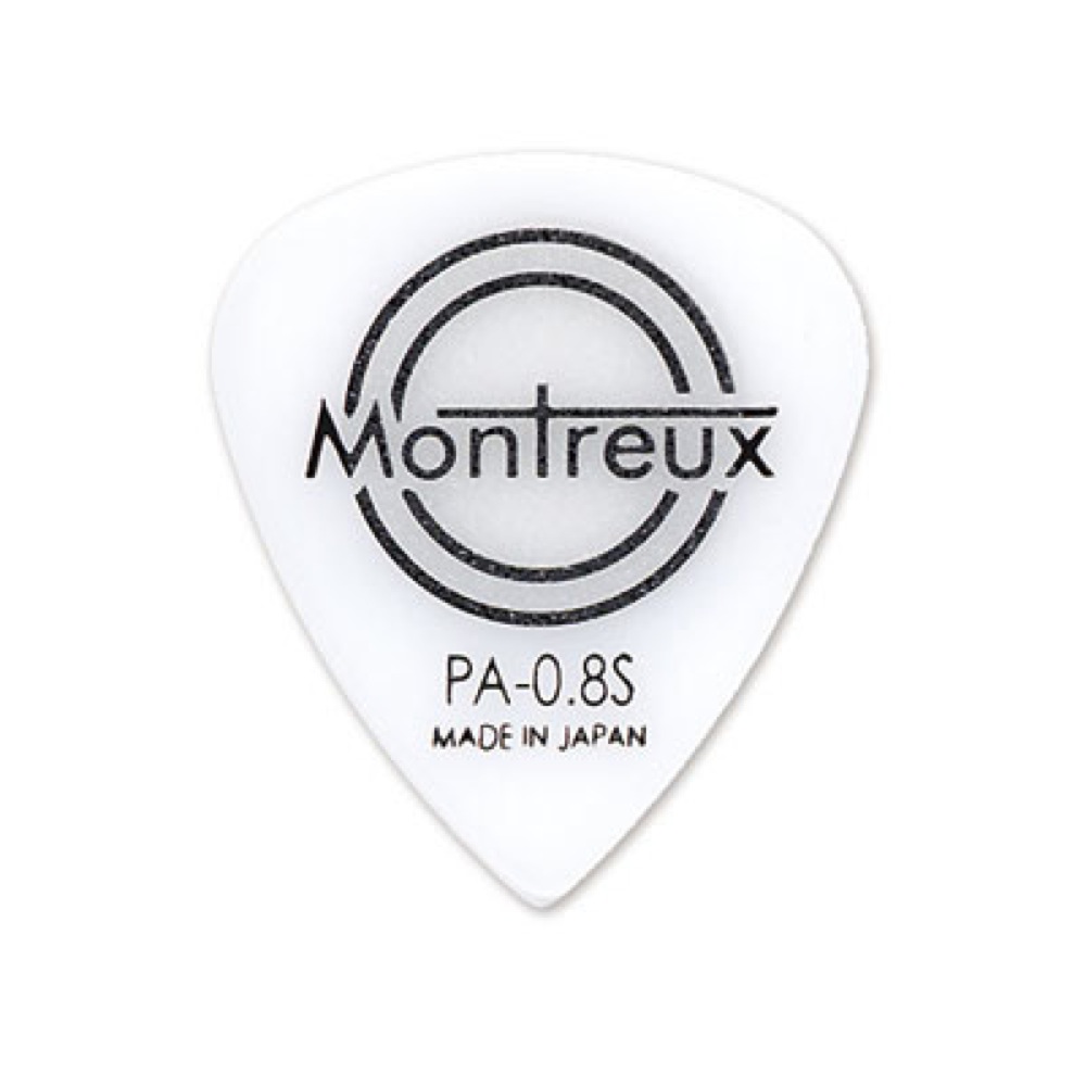 Montreux PA-0.8S White No.3929 ギターピック×12枚
