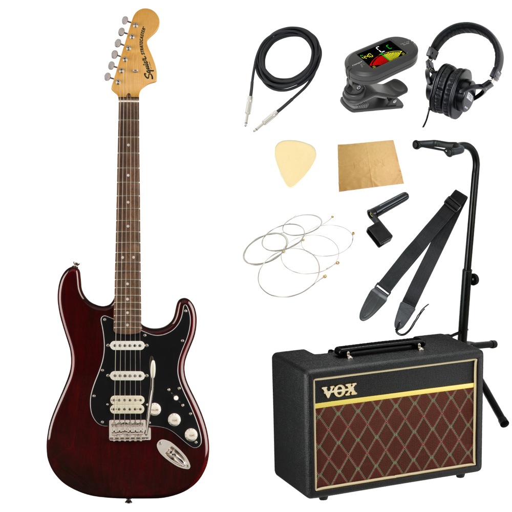 Squier Classic Vibe ’70s Stratocaster HSS WAL LRL エレキギター VOXアンプ付き 入門11点セット