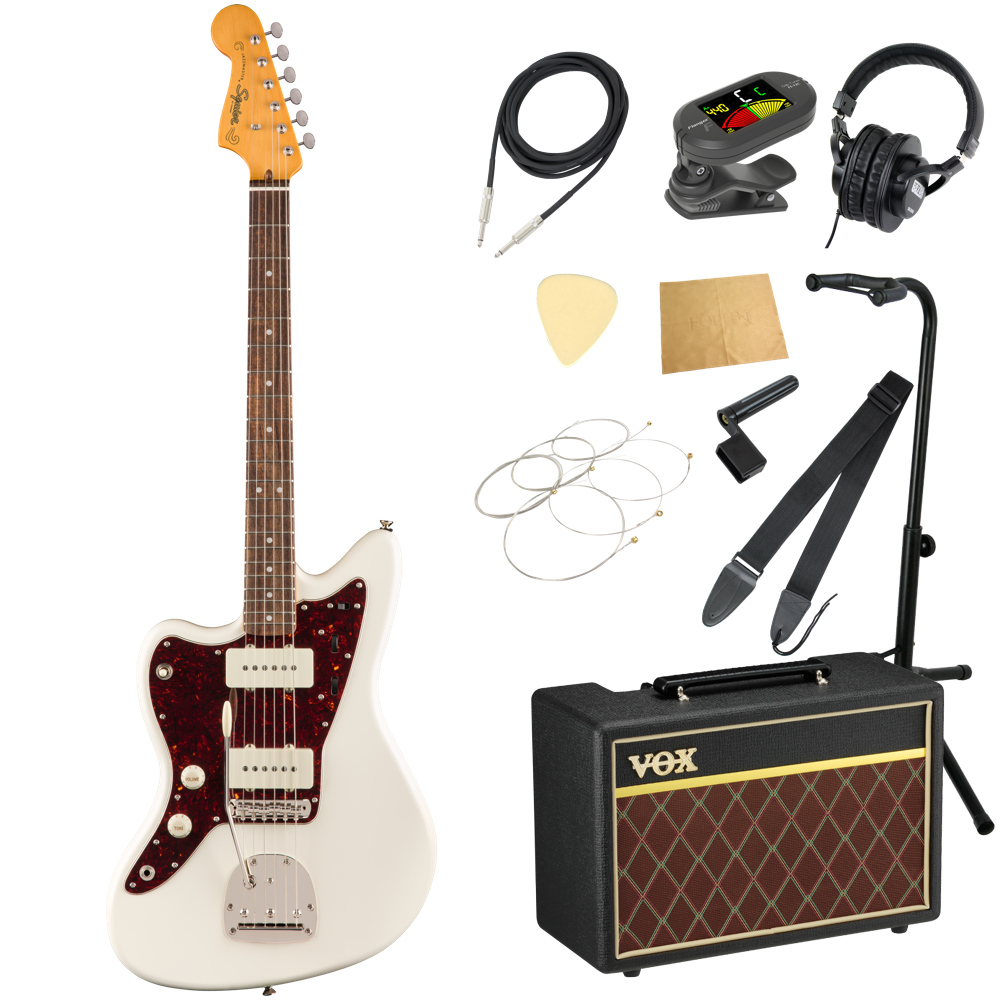 Squier Classic Vibe ’60s Jazzmaster LH OWT LRL エレキギター VOXアンプ付き 入門11点 初心者セット