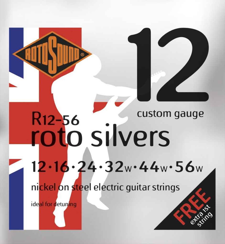 ROTOSOUND R12-56 ROTO SILVERS 12-56 エレキギター弦×3セット