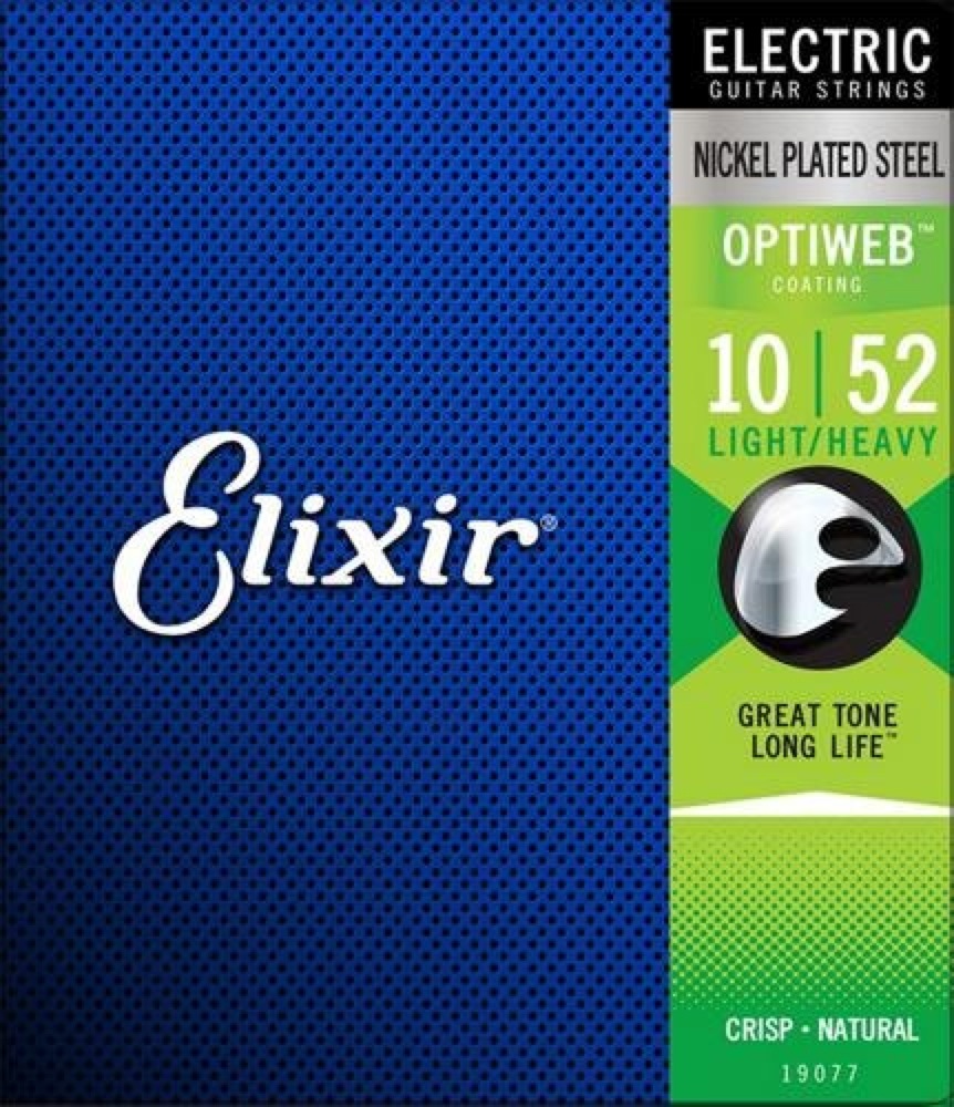 ELIXIR 19077 Optiweb Light Heavy 10-52 エレキギター弦×3セット
