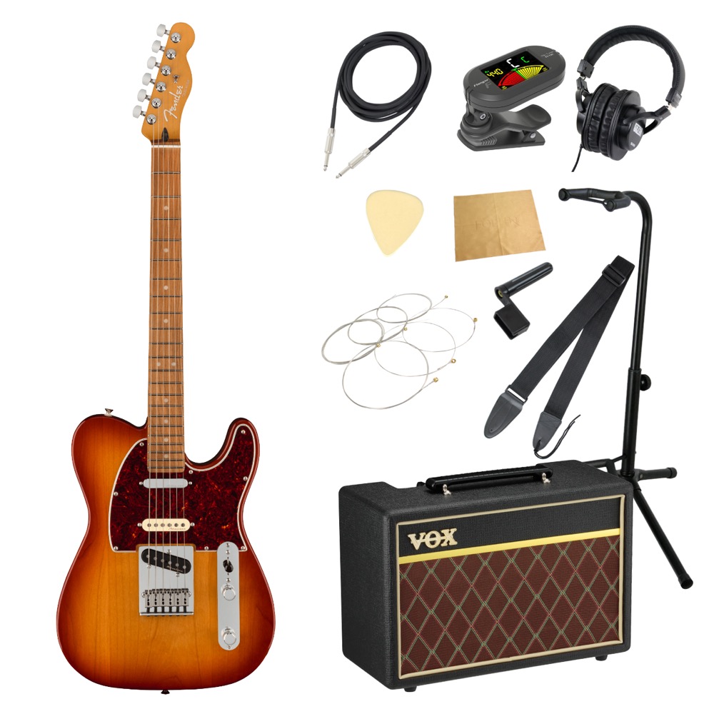 Fender フェンダー Player Plus Nashville Telecaster PF SSB エレキギター VOXアンプ付き 入門11点 初心者セット