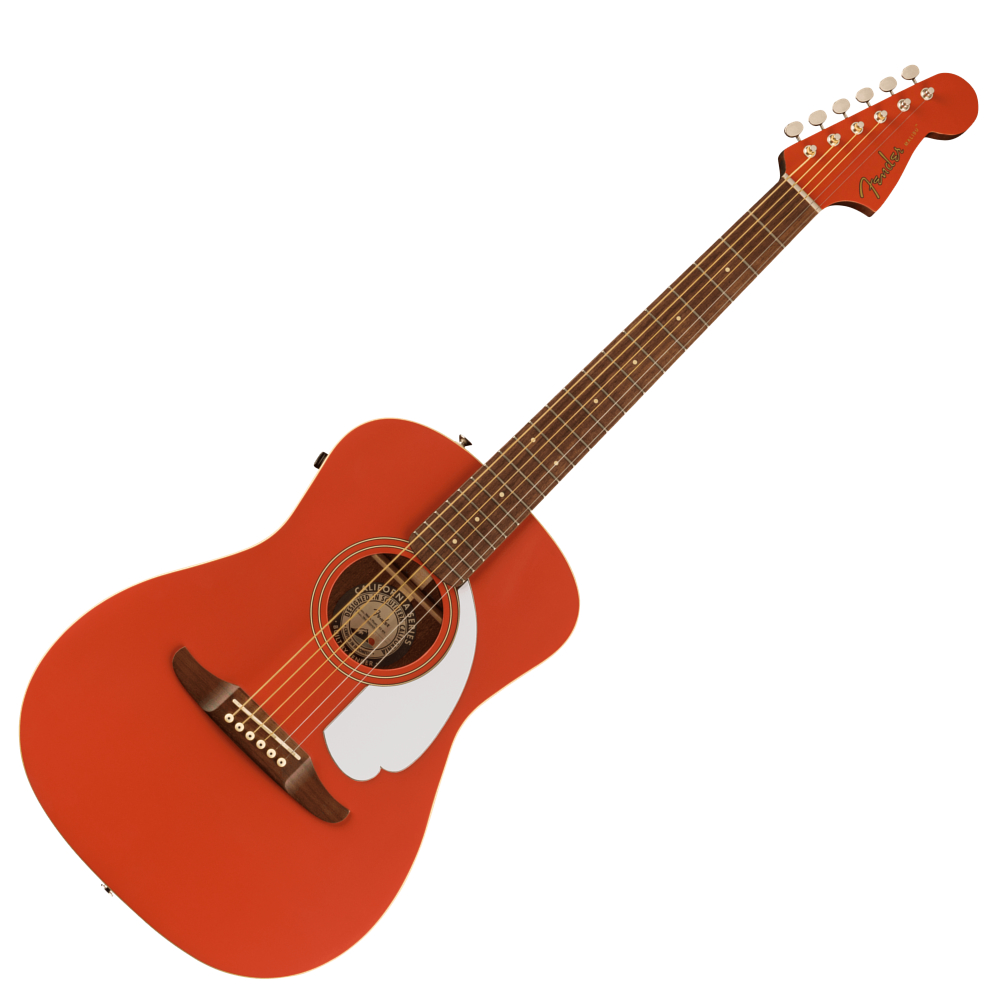 Fender フェンダー MALIBU PLAYER WN Fiesta Red エレクトリックアコースティックギター 入門9点 初心者セット ギター本体画像