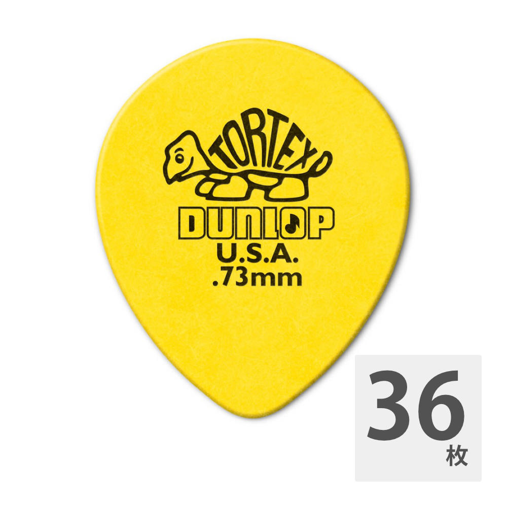 JIM DUNLOP 413R TORTEX TEAR DROP 0.73 ギターピック×36枚