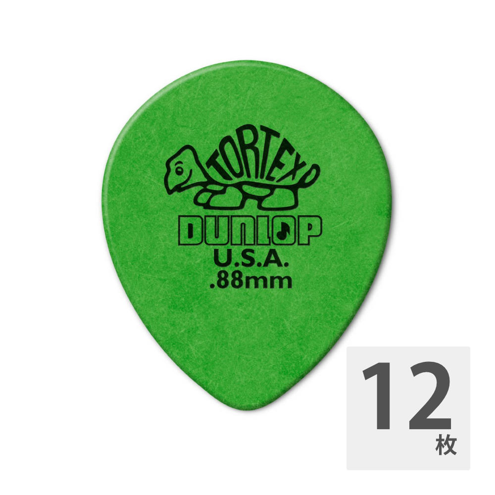 JIM DUNLOP 413R TORTEX TEAR DROP 0.88 ギターピック×12枚