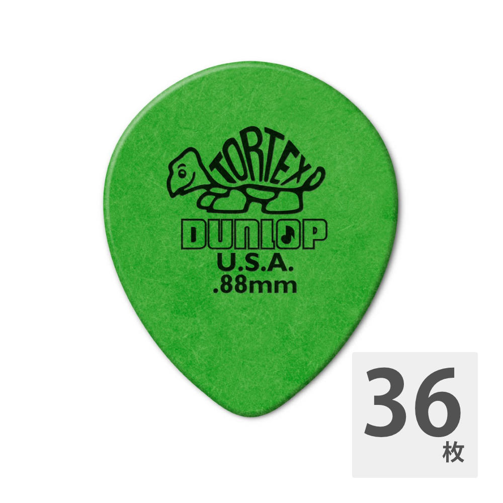 JIM DUNLOP 413R TORTEX TEAR DROP 0.88 ギターピック×36枚
