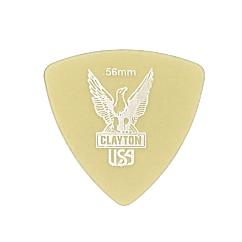 Clayton USA Ultem Gold 0.56mm 丸肩トライアングル ギターピック×36枚