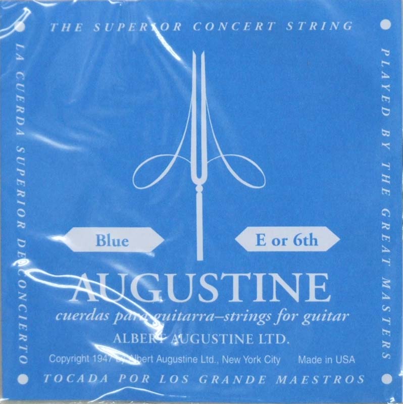 AUGUSTINE BLUE 6弦 クラシックギター弦 バラ弦×6本