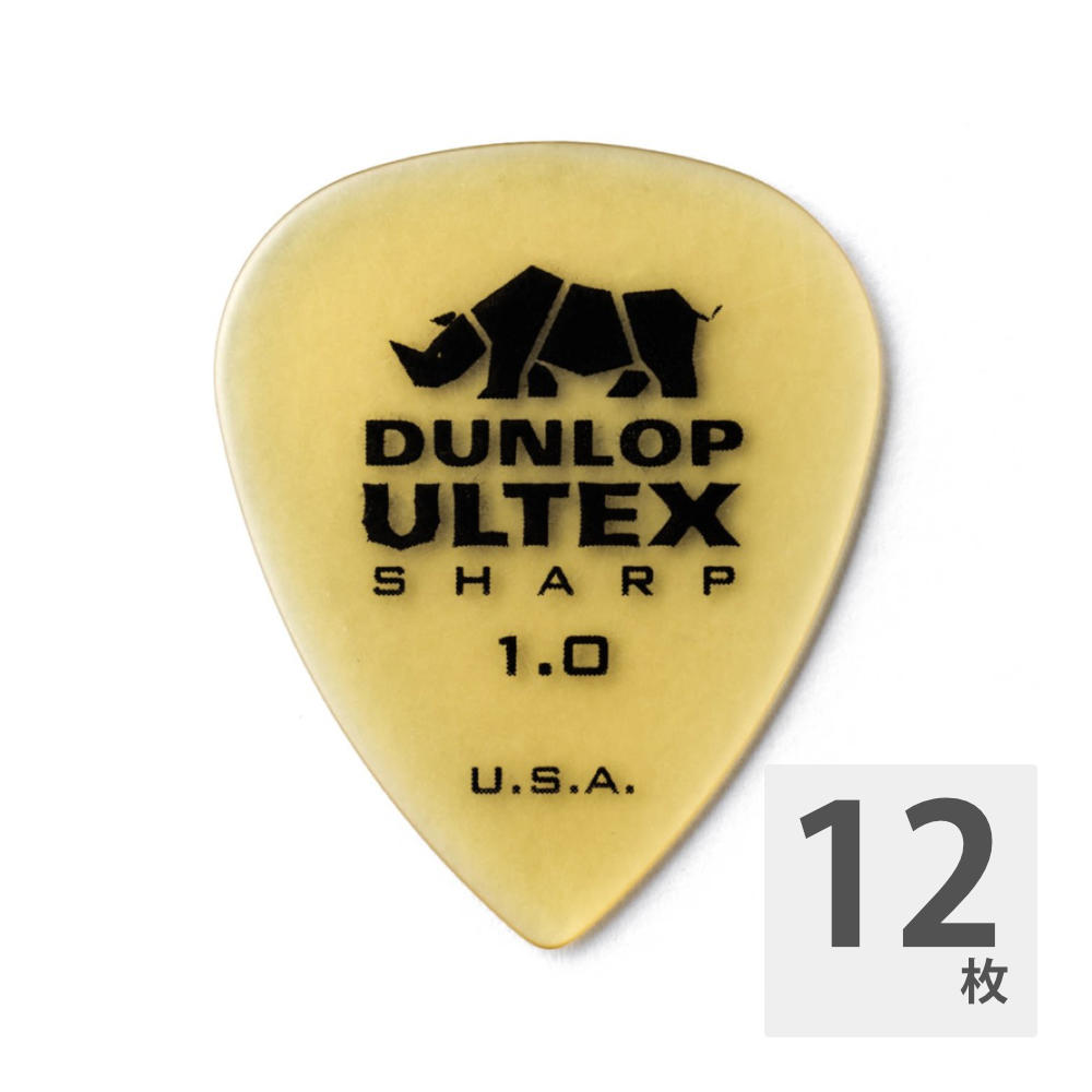 JIM DUNLOP 433R ULTEX SHARP 1.0 ピック×12枚セット