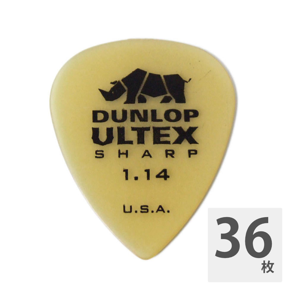 JIM DUNLOP 433R ULTEX SHARP 1.14 ピック×36枚セット