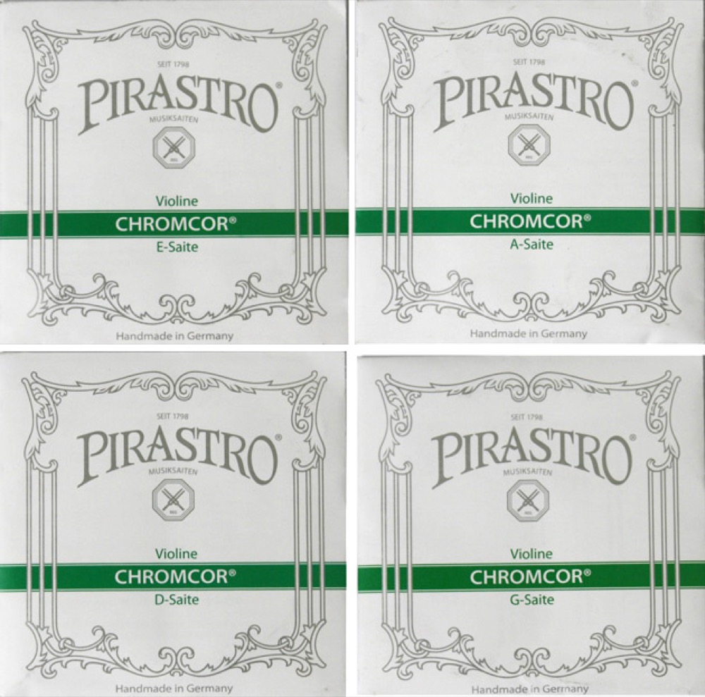 PIRASTRO Chromcor 1/4＆1/8サイズ用バイオリン弦セット