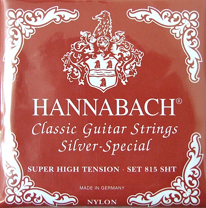 HANNABACH E815 SHT-Red Set クラシックギター弦×6セット