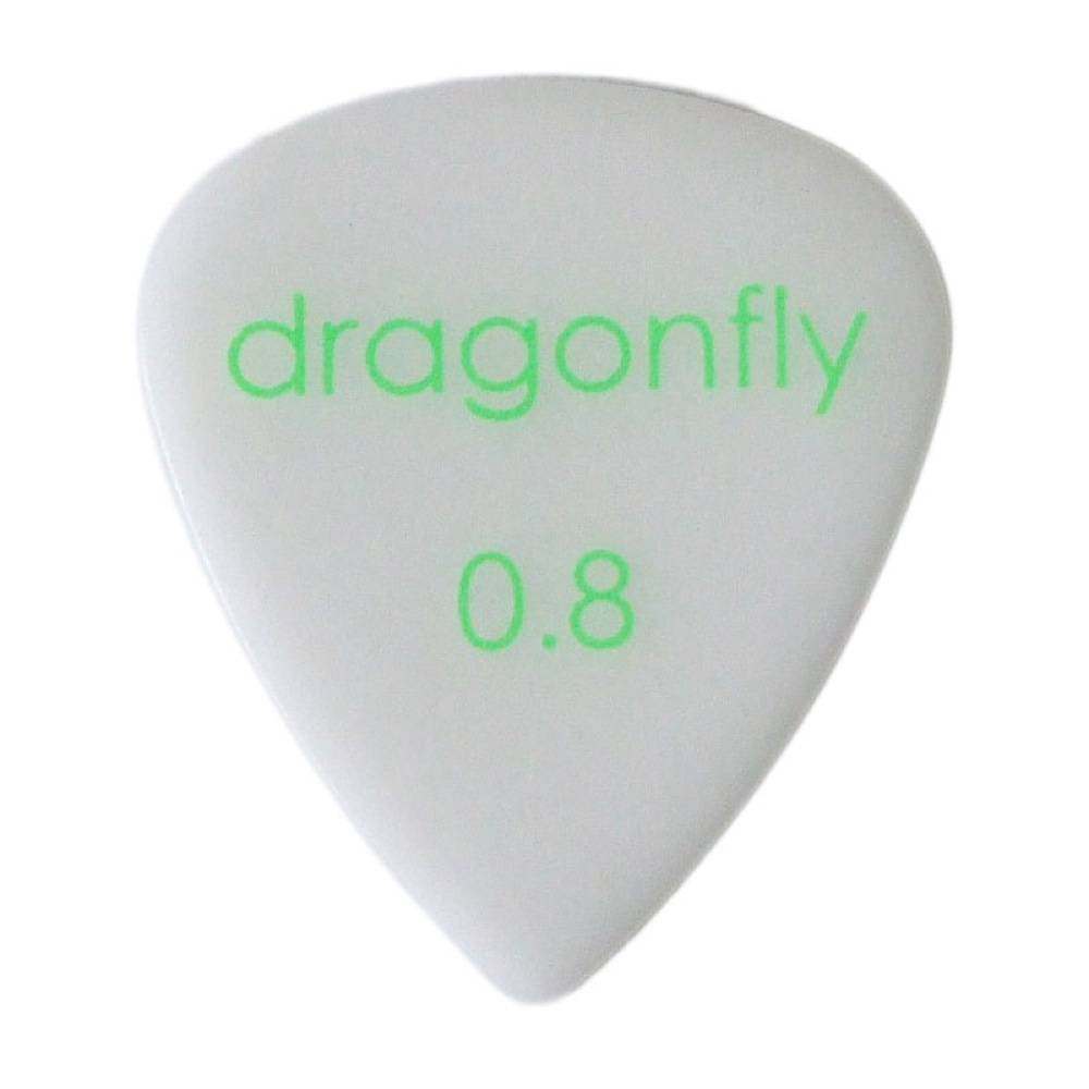 dragonfly PICK TD 0.8 WHITE ギターピック×10枚