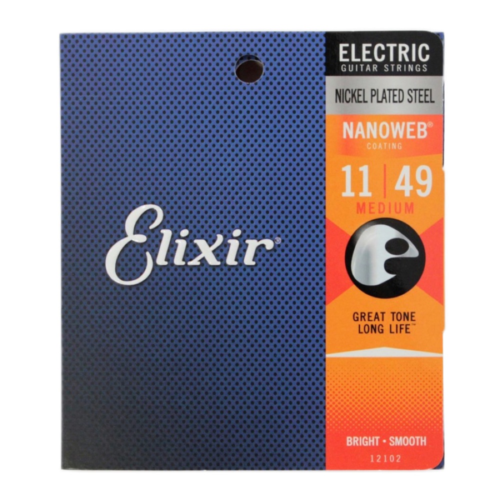 ELIXIR 12102 NANOWEB Medium 11-49×3SET エレキギター弦