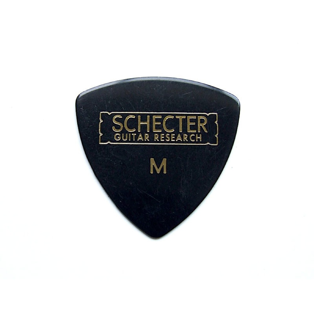SCHECTER SPD-MC10 BK サンカク型 MEDIUM セルロイド ギターピック×10枚