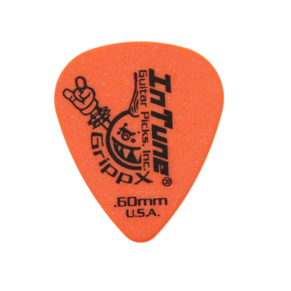 In Tune Guitar Picks DGP1-C60 GrippX-X 0.60mm Orange ギターピック×36枚