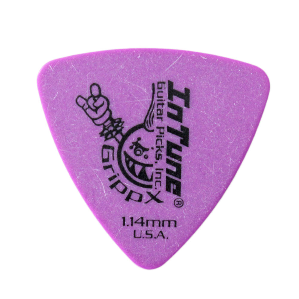 In Tune Guitar Picks DGP2-C114 GrippX-XXX 1.14mm Purple ギターピック×36枚