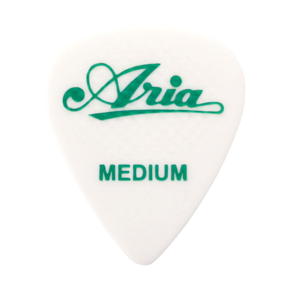 ARIA RUBBER GRIP Tear Drop MEDIUM WH×50枚 ギターピック