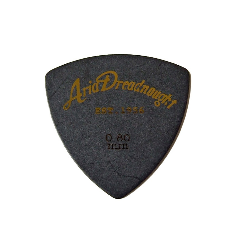 ARIA Aria Dreadnought HYPER TOUCH Triangle MEDIUM 0.8mm BK×10枚 ギターピック