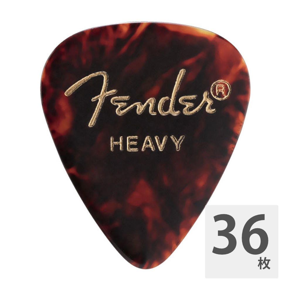 Fender 351 Shape Classic Picks Shell Heavy ピック×36枚