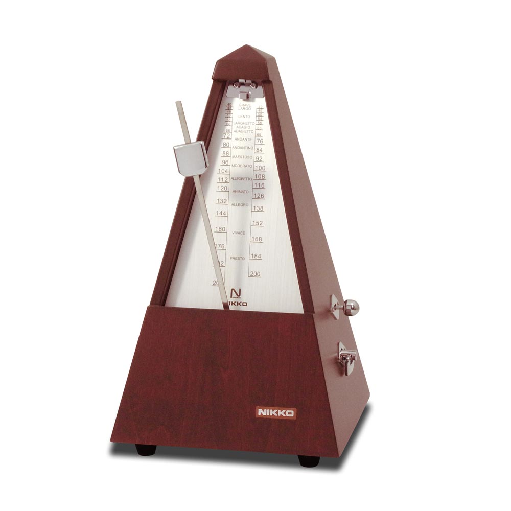 NIKKO Wooden Regular Silver 103 Pendulum Metronome Made in Japan