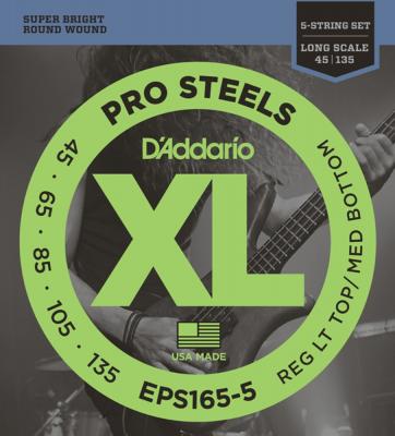 D'Addario EPS165-5 5-String Long 045-135 5弦ベース用 ベース弦