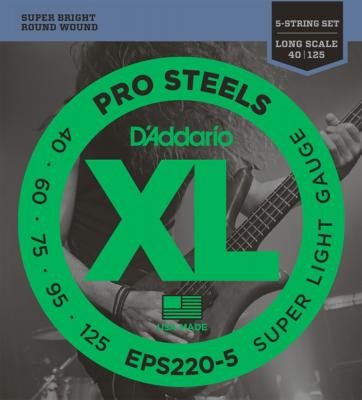 D'Addario EPS220-5 5st/Long 040-125 ベース弦