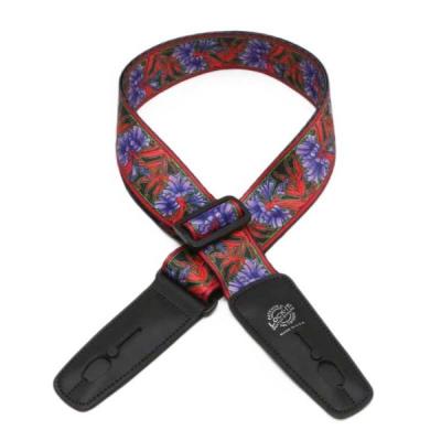 LOCK-IT STRAP PURPLE FLOWERS ロック機構付きギターストラップ