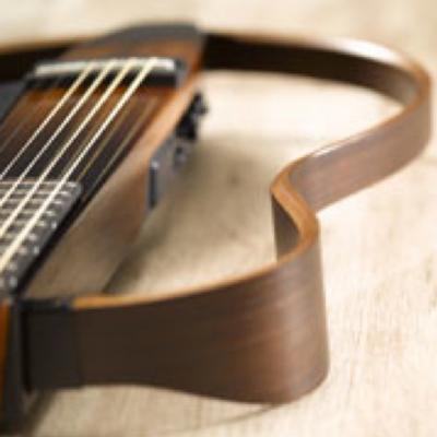 ヤマハ YAMAHA SLG200S TBS サイレントギター ボディ画像